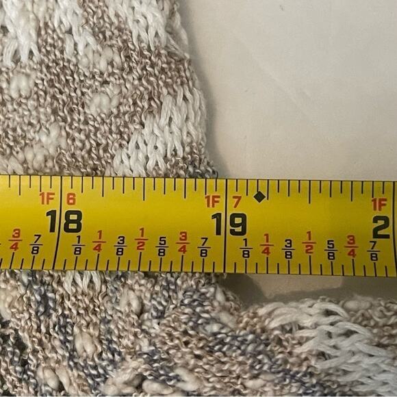 Pendleton Cream & Tan Pastel Crocheted Cottage Sweater Cardigan NWOT Size S - Picture 11 of 12